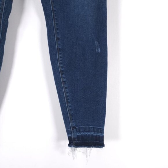 SPANX Distressed Ankle Skinny Raw Hem Pull on Legging Jeans 20203R Size LARGE - Picture 9 of 10